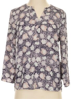 Daniel Rainn Lavender Floral Split-Neck Tunic